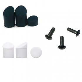Tapón de goma para guardabarros trasero. Pack de 3 tapones Xiaomi M365, Essential, 1S, Pro/2. Color: Blanco/negro